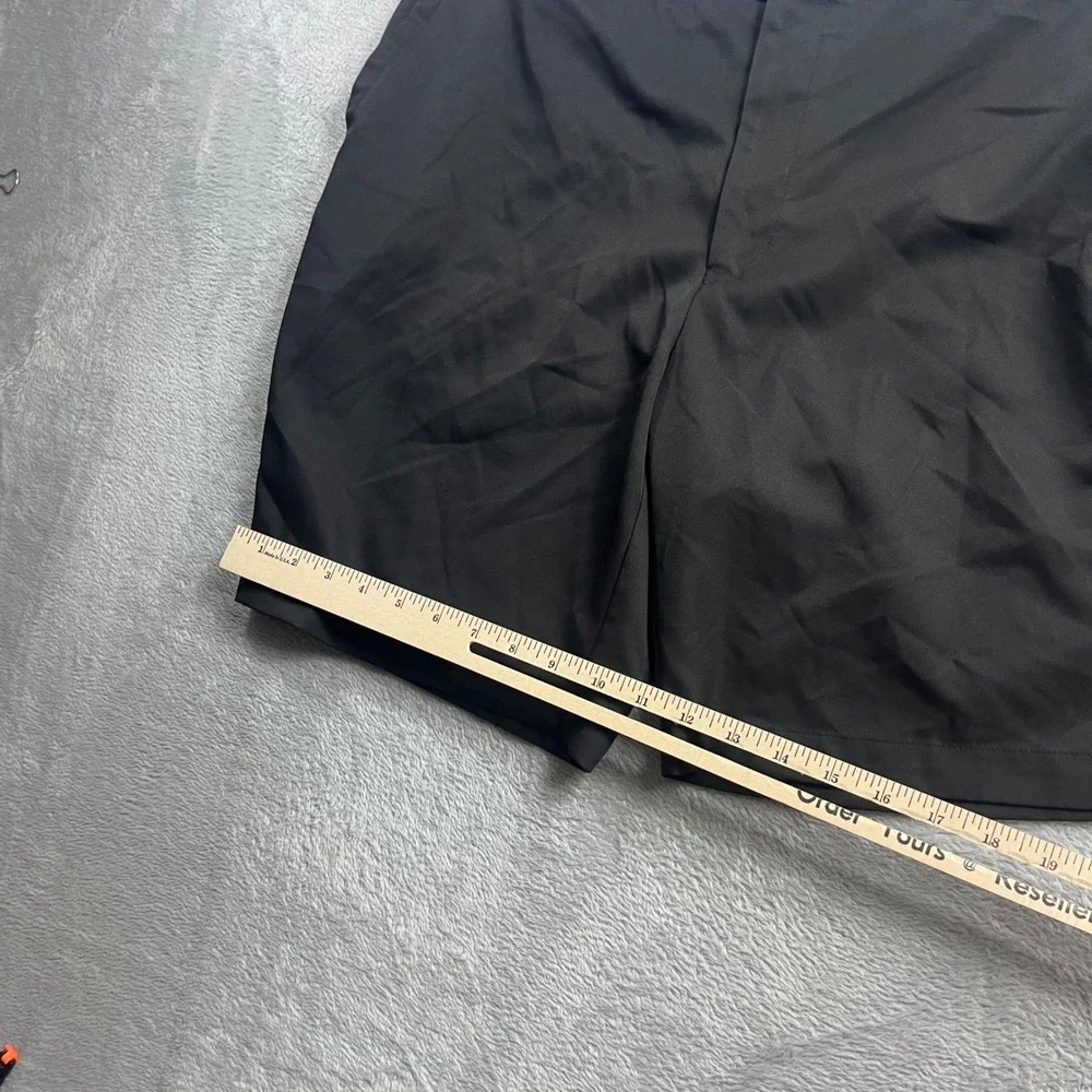 Peter Millar Salem Performance Golf Shorts Mens 38 Black Flat Front ME0EB82